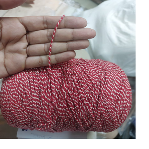 Corde en coton sur mesure sous forme torsadée bicolore à des fins variées et également pour la revente. - Product Image 4