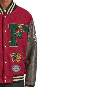 Chaquetas Varsity de Borrego Antibacterianas para Hombre y Mujer, de Alta Calidad, en Todos los Tamaños y Colores, Estilo Nuevo con Cuello Alto - Product Image 2