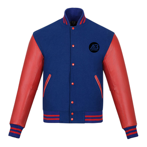 Wholesale Custom Made Unisex Winter Varsity Jacket <b>Canvas</b> Stand Collar Breathable Solid Color <b>Plain</b> New Fashion - Product Image 4
