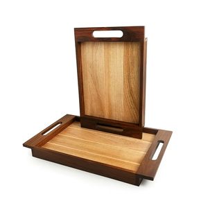 Handcrafted Eco-Friendly Durable Wooden <b>Serving</b> <b>Tray</b> for Breakfast Dining Catering Use | Mango <b>Wood</b> Sheesham <b>Wood</b> <b>Tray</b> OEM - Product Image 3