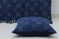 Vente chaude Indigo Imprimer Coton Coussin Couvre Boue Tissu Impression Coussin Oreillers Textile À La Maison Décoratif