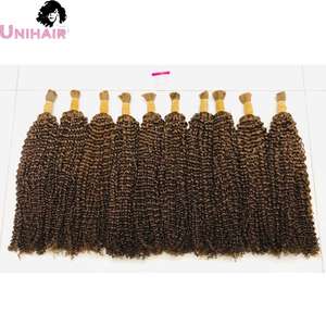 Must Have Bulk <b>Hair</b> Healthy Shiny Human <b>Hair</b> Extension Bundle Wholesale Kinky <b>Curly</b> Indian <b>Hair</b> - Product Image 2