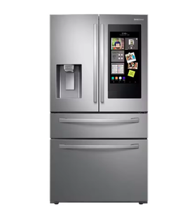 Réfrigérateur à portes françaises de qualité supérieure, neuf, 28 pieds cubes, 4 portes, avec écran tactile, en acier inoxydable - Product Image 2