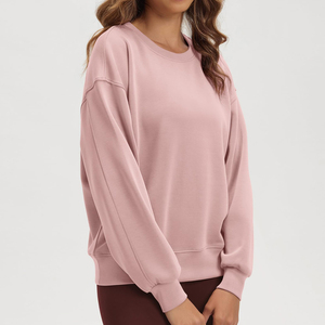 เสื้อกันหนาวแบบถักสำหรับผู้หญิงเสื้อสเวตเชิ้ตลำลองสตรีทแวร์โชว์ไหล่แบบมืออาชีพมีฮู้ดระบายอากาศเป็นมิตรกับสิ่งแวดล้อม - Product Image 4