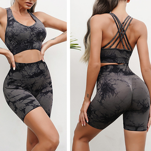 4 Uds. Conjuntos de Fitness para gimnasio, ropa de entrenamiento para mujer, Sujetador deportivo para Fitness, mallas de cintura alta, ropa deportiva - Product Image 3