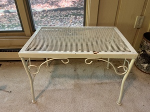 Proveedor de marco de metal de acero inoxidable personalizado mesa auxiliar de metal vintage mesa auxiliar de fábrica en blanco y negro - Product Image 6