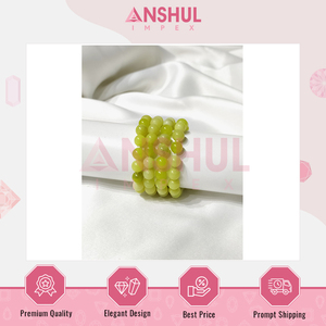 Joyería de moda de diseño moderno, duradera y hecha a mano, cuentas redondas de 8mm, pulseras de cuentas de piedras preciosas de cuarzo limón de la India - Product Image 4