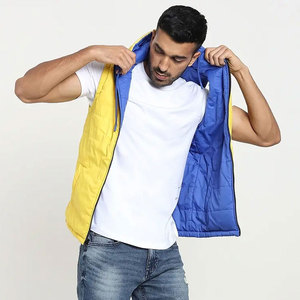 Gilet matelassé confortable, respirant et imperméable pour hommes, vêtements de travail d'hiver décontractés de couleur unie, Offre Spéciale services OEM disponibles - Product Image 4