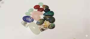 Piedras Preciosas Naturales de Alta Calidad para Sanación, Cabujones Planos de Media Oval, Ágata Natural, 20% de Descuento y Regalo de Jade Natural - Product Image 6