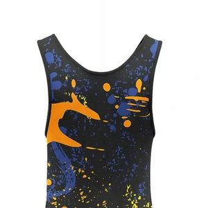 One-piece Wrestling Suit Children Adult High Stretch <b>Men</b> Sublimation Printing Custom Weightlifting Suit Wrestling <b>Singlets</b> - Product Image 6