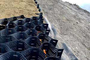 Георешетка пластиковая из ПНД для защиты откосов и подъездных путей, геосетка для гравийных покрытий от производителя - Product Image 6