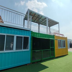 Trung Quốc nhà sản xuất cà phê cửa hàng container nhà giá rẻ 20ft 40ft prefab gian hàng ứng dụng ngoài trời làm bằng thép Sandwich Panel - Product Image 4