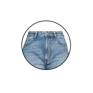 2025 mejor estilo de moda para mujer Pantalones cortos de mezclilla transpirable de secado rápido Color personalizado y logotipo aceptar servicio OEM - Product Image 5