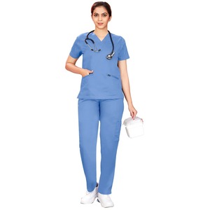 Uniforme médico Scrubs Mujeres y hombres Scrubs Set Médico Scrubs Top y pantalones - Product Image 6