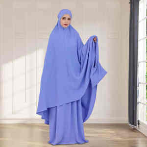 High Quality Traditional Islamic Abaya <b>Women's</b> Modest <b>for</b> Jilbab <b>Dress</b> with Attached Hoodie Long Thobe/Thawb <b>for</b> Spring - Product Image 3