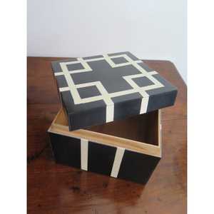 Bone Inlay <b>Box</b> and <b>Nice</b> Jewelry <b>Box</b> Jewelry Packaging Displaysquare Shape with Handmade Polished 2 Piece - Product Image 2