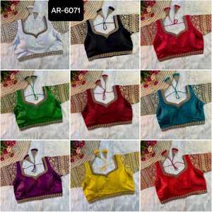 Banarasi Silk Sari con hilo Zari Coding Lentejuelas Trabajo con blusa de seda Heavy Digital Print Blusa de seda de manga larga para Sari - Product Image 6