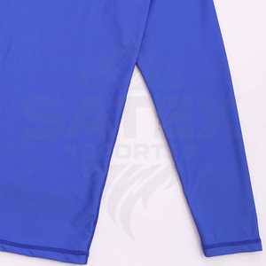 Rashguard MMA de haute qualité respirant en spandex/nylon UPF50+ personnalisable à manches longues, vêtements de fitness, entraînement BJJ, service OEM - Product Image 5