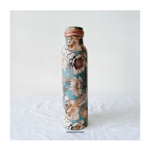 Vendeur chaud attrayant bouteille d'eau pur cuivre 100% étanche bouteille d'eau potable taille personnalisée pour bureau école salle de sport Yoga déco - Product Image 3