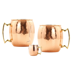 Wine Tumbler <b>Copper</b> Drinking Black Color Hammer Design Mug and <b>Cup</b> with Handle Handmade <b>Copper</b> Beer Mug - Product Image 4