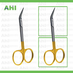 กรรไกรตัดผ้าก๊อซเกรดพรีเมียม ยี่ห้อ AHI รุ่น Class I ผลิตจากสแตนเลสสตีล ใช้งานด้วยมือ นำกลับมาใช้ใหม่ได้ ขนาด 145 มม. ด้ามโค้ง สำหรับงานผ่าตัด ได้รับการรับรองมาตรฐาน CE - Product Image 4
