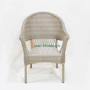 Chaises de salle à manger de jardin résistantes aux intempéries CH avec un design moderne et des coussins en peluche pour une utilisation confortable - Product Image 5