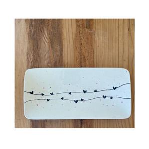 Bandeja de cerámica hecha a mano para el desayuno, aperitivos, café, té, fruta, comedor, cocina, baño, tocador, tocador, organizador de almacenamiento - Product Image 3