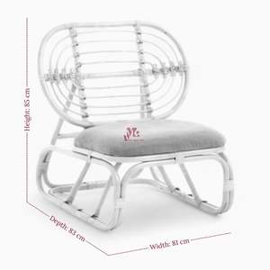 Sillón de mimbre de ratán Sillón de ratán Silla de ratán para muebles de sala de estar al mejor precio de mercado - Product Image 5