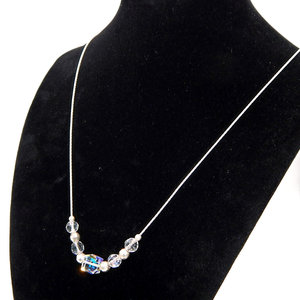 . 925 collana in argento Sterling perline di cristallo religioso con guscio di corallo al quarzo agata turchese zaffiro granato perla regalo - Product Image 1