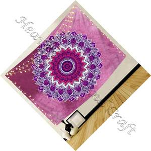 Tapiz de Mandala personalizado para dormitorio, tapiz colgante de pared con estampado Digital colorido, bohemio, grande - Product Image 5