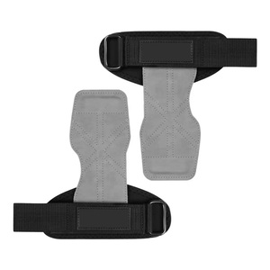 Bandes de poignet rembourrées en néoprène personnalisables unisexes pour l'haltérophilie, poignées en cuir, accessoires de sécurité pour la musculation, poignées de main - Product Image 1