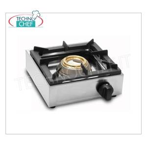 Technochef - Cuisinière à gaz professionnelle de table, brûleur unique, 10 kW, mod. BIG7001F10 - Product Image 1
