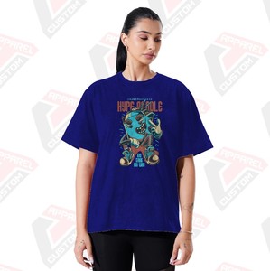 เสื้อยืดผ้ายีนส์ผ้ายีนส์ผ้าลูกฟูกสำหรับผู้หญิงทันสมัยทันสมัยทันสมัยผ้าลินินเป็นมิตรต่อสิ่งแวดล้อมผ้าปะติดลูกปัด - Product Image 1