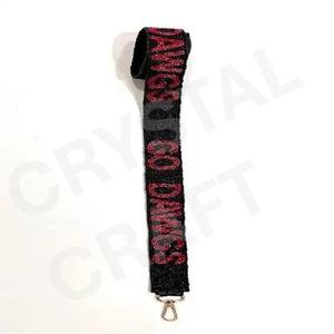 สายกระเป๋าปักลายทำมือ RAGIN CAJUNS ประดับลูกปัดหลากสีสัน  สายกระเป๋าลูกปัดเม็ดเล็กสีตามสั่ง งานฝีมือคริสตัล - Product Image 5