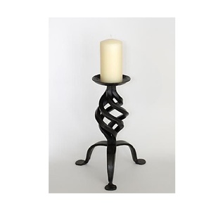 Ensemble de piliers en métal rustique et de bougeoirs à bougies votives, parfait pour la décoration de table, de sol, de patio, de jardin ou de salon - Product Image 5