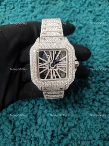 Bulk Order Available Fashion Moissanite <b>Watch</b> for Men Diamond Tester Pass Automatic <b>Mechanical</b> Hip Hop Style <b>Watch</b> - Product Image 2