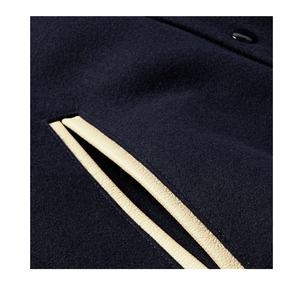 แจ็กเก็ตขนสัตว์ฤดูหนาวปักลายด้วยกำมะหยี่เสื้อแจ็กเก็ตเบสบอลมหาวิทยาลัยเสื้อโค้ทขนสัตว์หนาอบอุ่นอักษร - Product Image 6