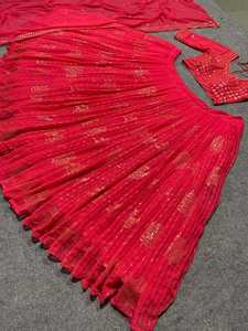 Nouvelle arrivée, Lehenga Choli de haute qualité en Georgette lourde avec broderie, avec Dupatta, exportateur mondial, Lehenga Choli pour femmes - Product Image 5