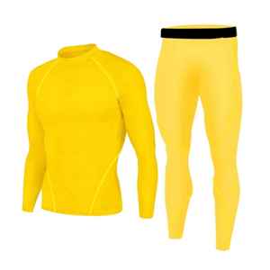 Conjuntos de compresión ligeros unisex, transpirables, de secado rápido, estampados sólidos, ajustados, para verano, talla grande, para adultos, respetuosos con el medio ambiente - Product Image 4