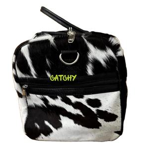 Large Leather Duffle Bag for Travel & Gym <b>Waterproof</b> Canvas and Premium Leather <b>Holdall</b> Weekend Overnight Bag for Men - Product Image 4