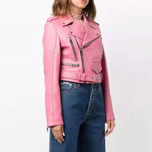 Veste en cuir grande taille veste en cuir pour femmes à vendre prix de gros - Product Image 4