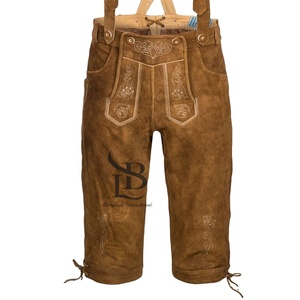 Pantalones Cortos Bávaros de Cuero para Hombre, Estilo Urbano, Oktoberfest, Alemanes, Cintura Media, Tinte Liso, Ropa Tradicional, Transpirable, Talla Grande - Product Image 5