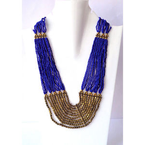 Collar Hecho a Mano con Cuentas de Vidrio en Forma de Corazón, Estilo Étnico, Joyería Personalizada para Mujer, Elegante para Fiestas, Alta Calidad, Venta al por Mayor de Fábrica - Product Image 1