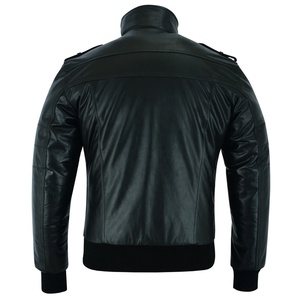 Chaqueta de Motociclista de Cuero Genuino para Hombre, Proveedor OEM, Logotipo Personalizado, Equipo de Protección para Motociclismo - Product Image 3