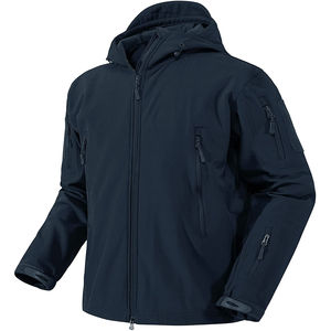 Chaqueta de invierno para hombre más vendida, cuello levantado Softshell personalizado, último diseño de moda, de algodón Original Material, lona - Product Image 1