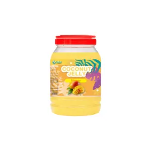 KEIFU-망고 코코넛 젤리 나타 드 코코 하트 & 별 모양 OEM/버블 티 음료 토핑 4kg 용 ODM