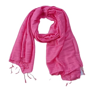 Hot Selling 100% Modal <b>Silk</b> Woven Fabric Solid Plain Color Fashionable Designer Simple Look Exclusively Soft Silky Women <b>Shawls</b> - Product Image 1