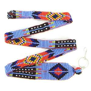 Cuentas de semillas 18 pulgadas de largo artesanía hecha a mano cordón collar diseño cuentas multicolor Cordón de cuentas para trabajadores - Product Image 2