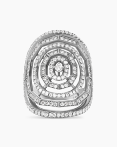 Anillo Stax para joyería de moda para mujer Plata de Ley 925 sólida con diamantes blancos Anillo de diamantes de joyería - Product Image 2