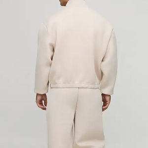 Veste de survêtement zippée durable pour homme avec poche avant, couleur unie, design élégant, dernière collection 2026, vêtements de sport pour homme pour l'hiver - Product Image 5